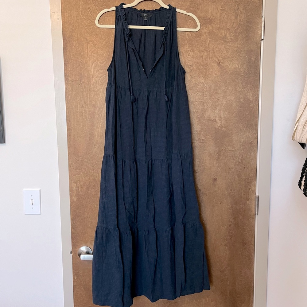 J.Crew tiered maxi beach dress